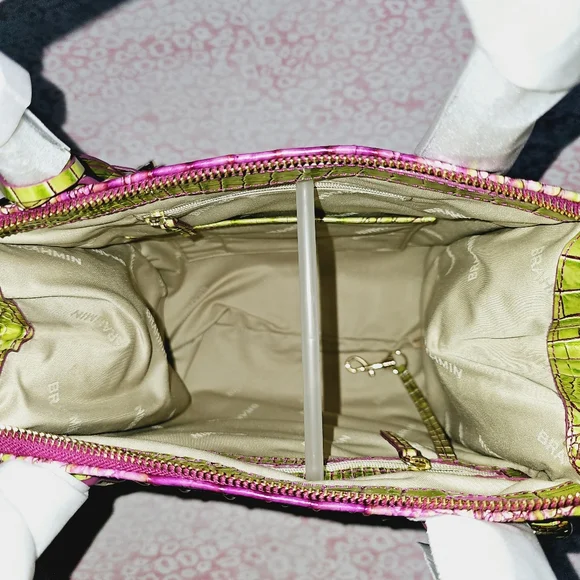 NWT Brahmin Limeade Ombre Melbourne Small Caroline - Picture 8 of 16